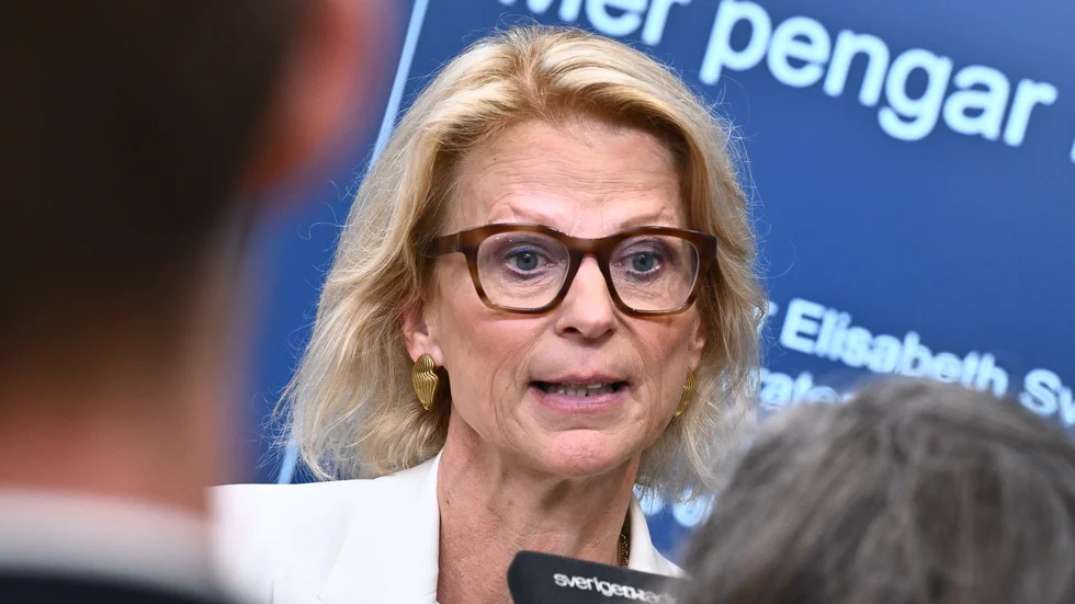 Finansminister Elisabeth Svantesson (M). Arkivbild.