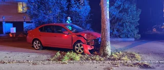 Bil in i träd på Albert Tengers väg – två till sjukhus