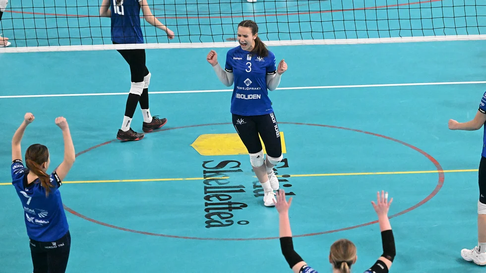Isabell Harnesk och hennes Norsjö jublar.