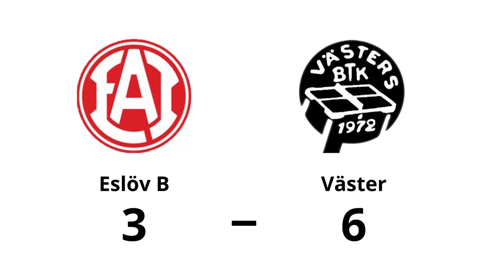 Eslövs PK B förlorade mot Väster