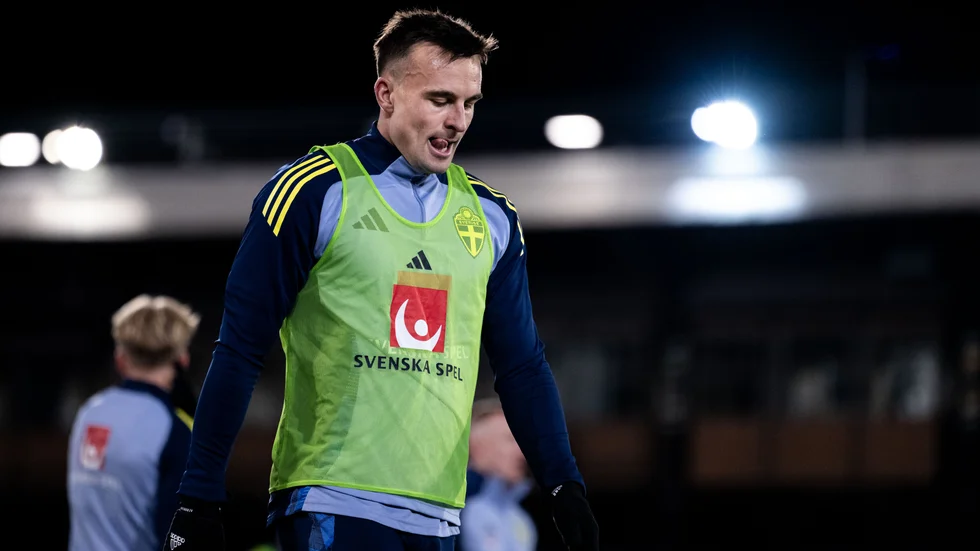 Henrik Rönnlöf Castegren under söndagens träning.