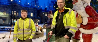 Hampus och Juha pyntar Luleå: "Nu är julen nära"
