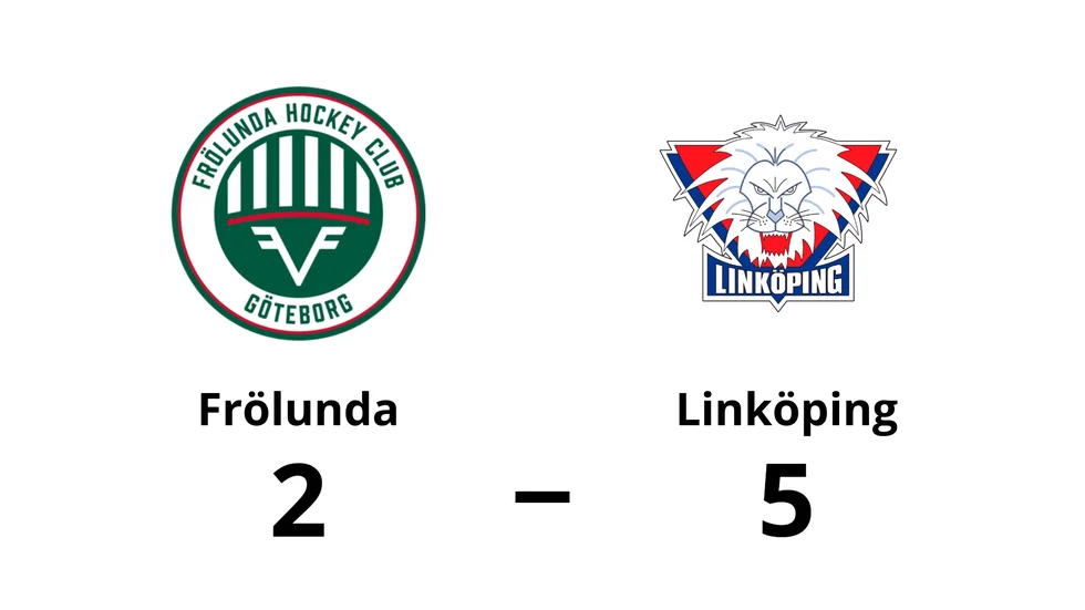 Frölunda förlorade mot Linköping HC
