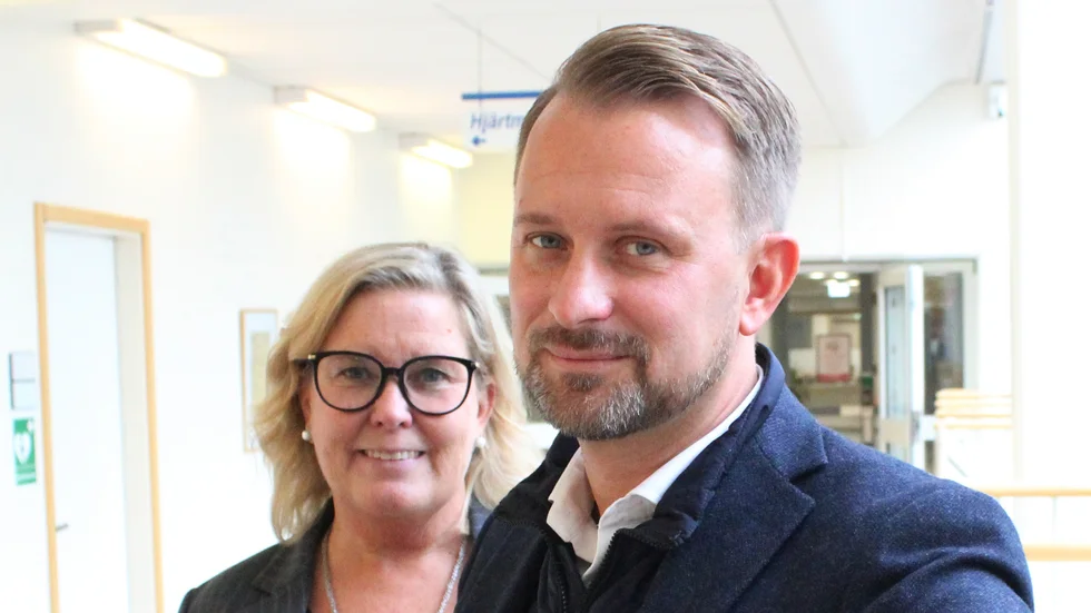 Moderaternas Malin Sjölander och Kristdemokraternas Jimmy Loord har ett budgetförslag för Region Kalmar.