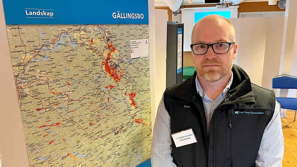 "Det brukar vara mer än dubbelt så mycket folk", säger Örjan Wennman, projektledare på Fred. Olsen Renewables.