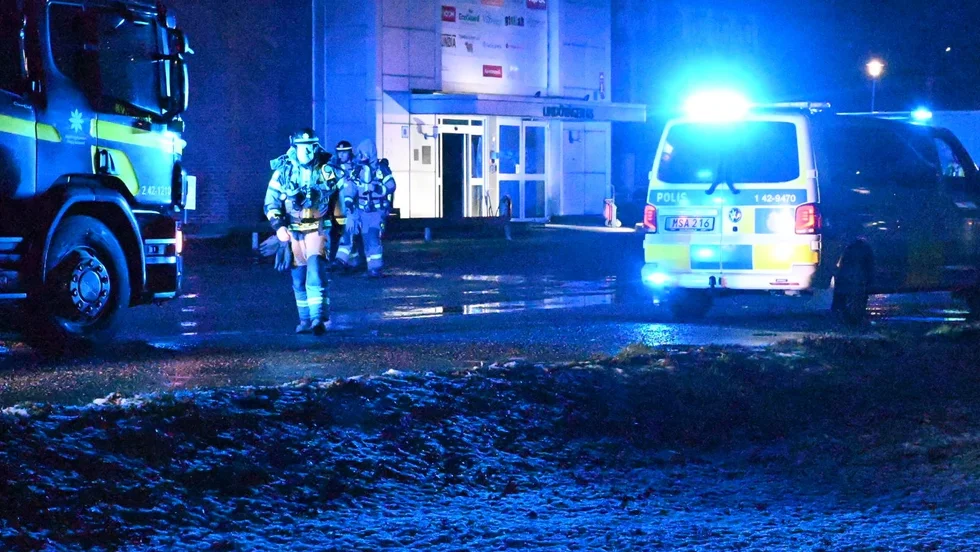 Brand vid Lindövägen.