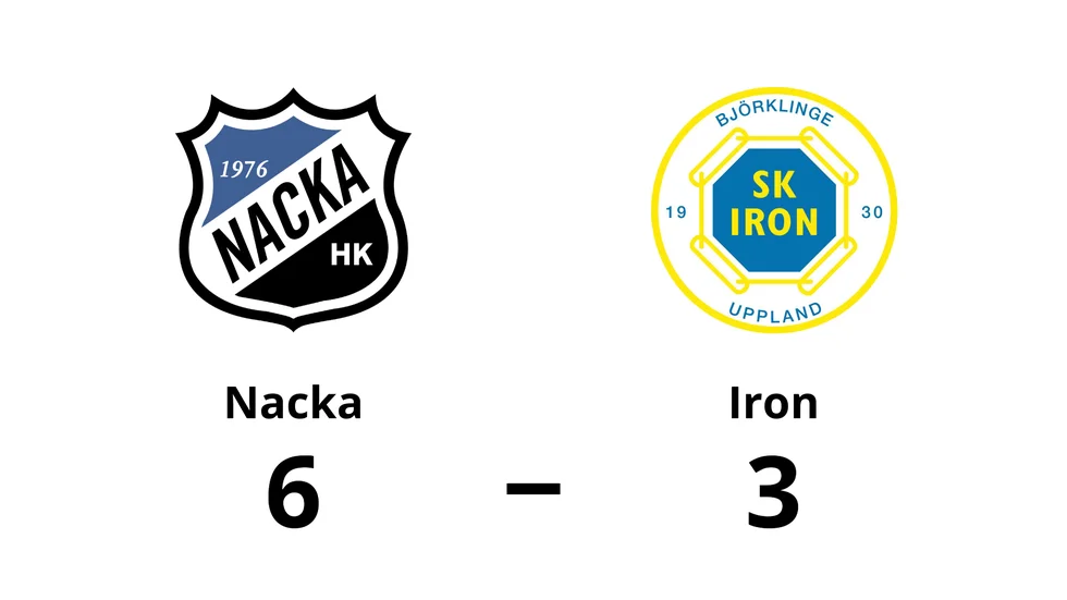 Nacka HK vann mot SK Iron Hockey