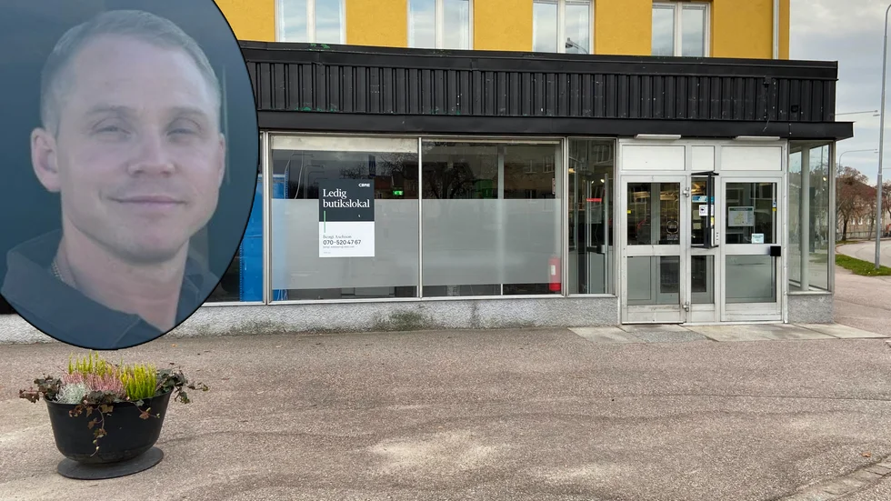 "När man vill gå och småhandla något så måste man åka iväg för att det inte finns någon lokal butik", säger David Anklew, ordförande i bostadsrättsföreningen i huset.