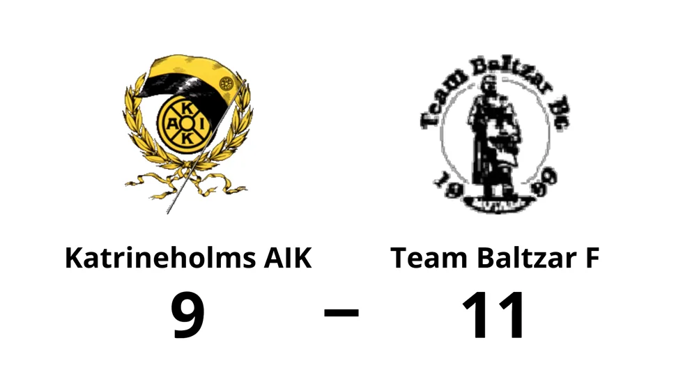 Katrineholms AIK förlorade mot Team Baltzar F
