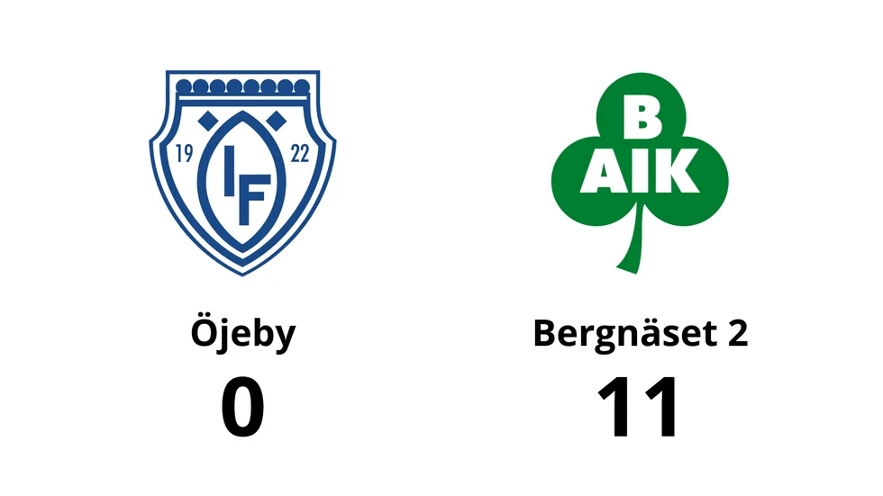 Öjeby IF förlorade mot Bergnäsets AIK 2