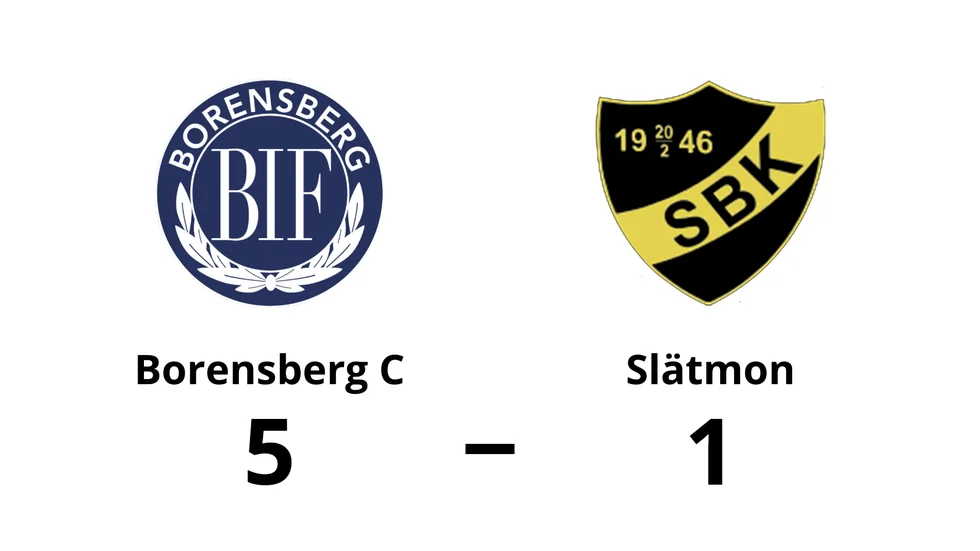 Borensbergs IF FK C vann mot Slätmons BK