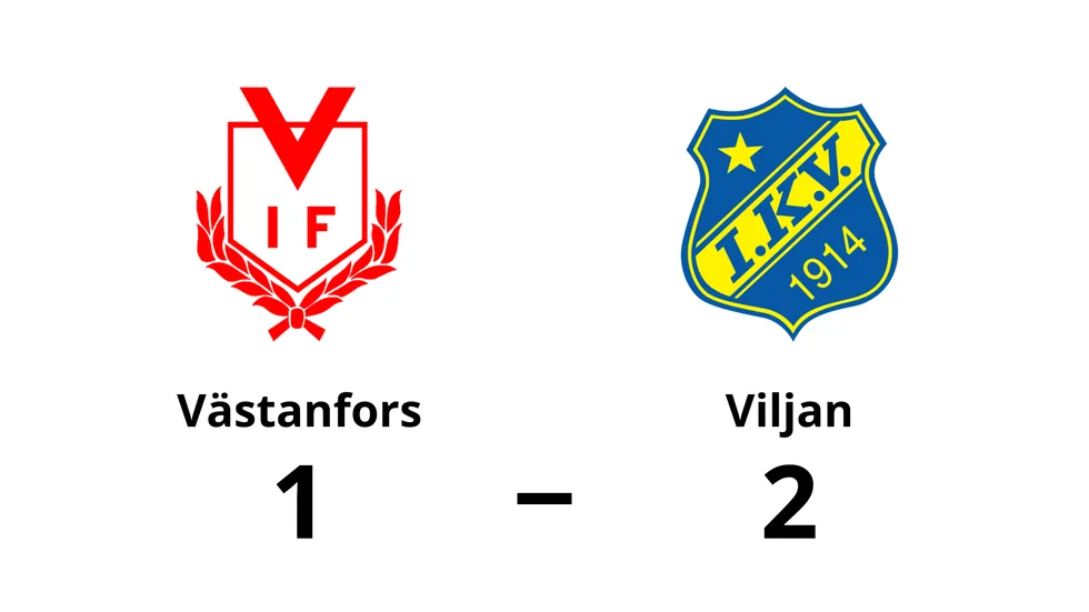 Västanfors förlorade mot IK Viljan Strängnäs