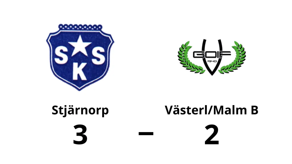 Stjärnorps SK vann mot Västerlösa GoIF/Malmslätts AIK B