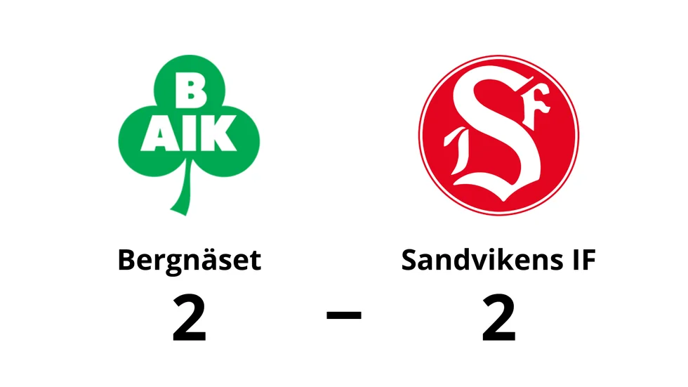 Bergnäset spelade lika mot Sandvikens IF