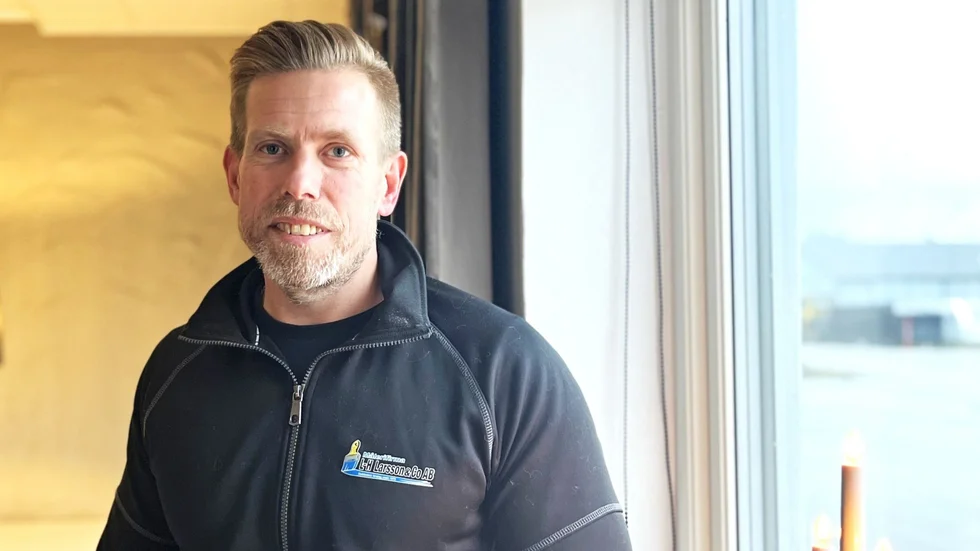 – Det känns spännande och givande, säger Magnus Larsson som är ny vd för LH Larsson Måleri. 