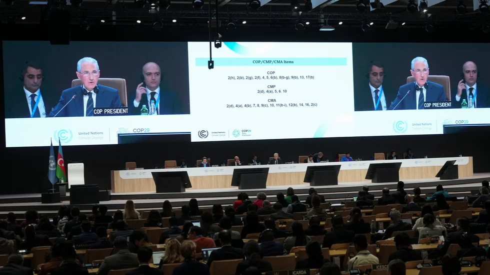 Klimatmötet COP29 hölls i Baku förra året.