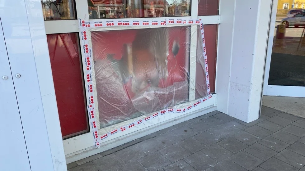 Inbrott på Willys i Västervik.