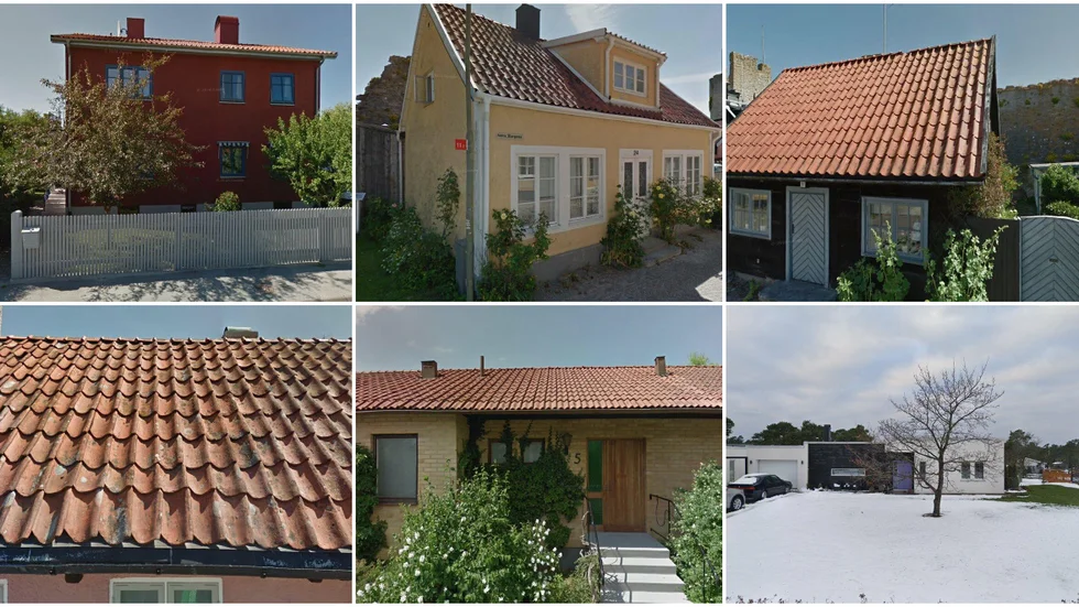 Strelowgatan 15, Södra Murgatan 24, Klinttorget 10, Norra Murgatan 50 och Bohusgatan 5 i Visby, samt Orkestergatan 5 i Vibble.