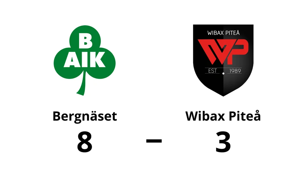Bergnäsets AIK vann mot Wibax Piteå