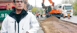 Vägarbete ger mindre mat