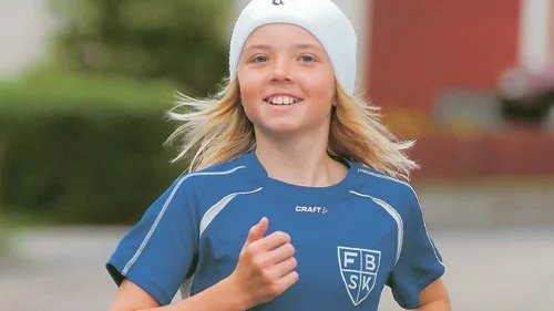 Josefin Larsson från Frödinge är en lovande löpare. Foto: Magnus Strömsten