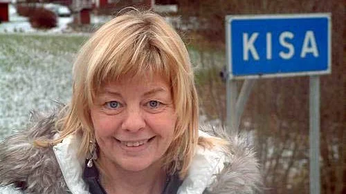 Inger Nilsson - hela Sveriges Pippi Långstrump - var i Kisa i helgen och firade julen hos föräldrarna. Foto: Lars-Göran Bexell