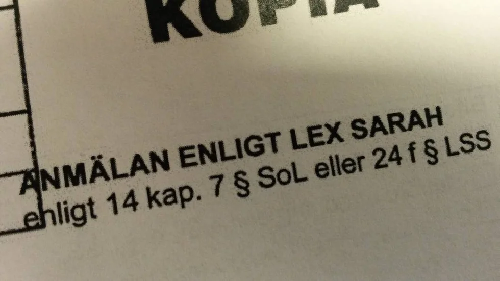 En händelse på ett äldreboende i Linköpings kommun har anmälts till Inspektionen för vård och omsorg.