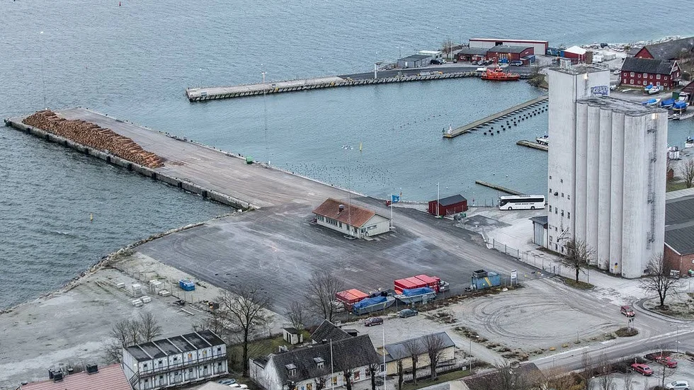 Slite hamn. Kan äntligen glömmas som bas för Kremls gasledningsbygge.