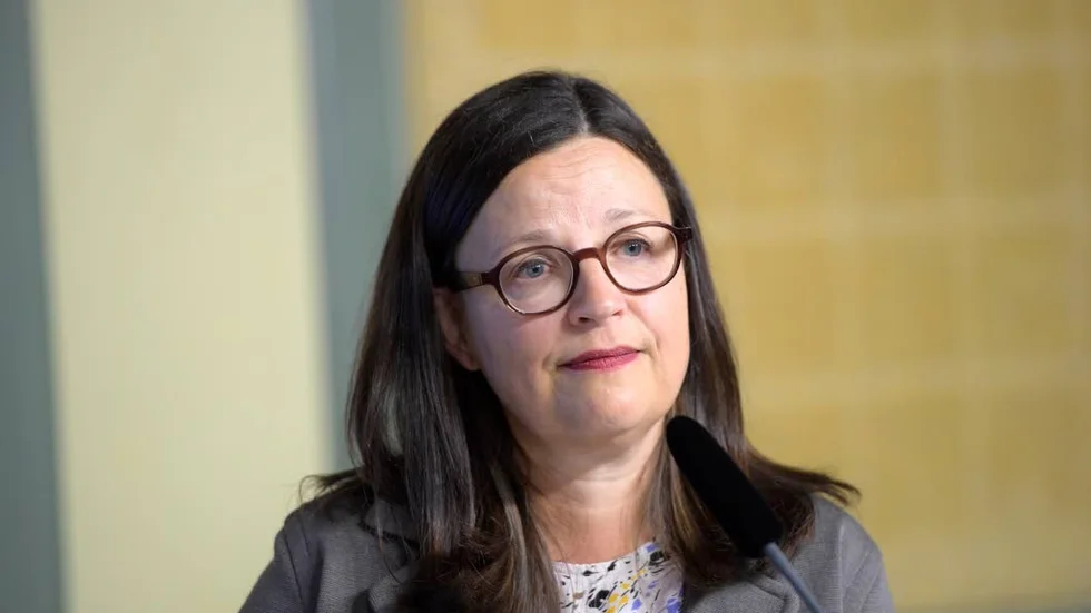 Ansvarig. Klass 5C på Värgårdsskolan i Kisa skriver till gymnasieminister Anna Ekström (S).
