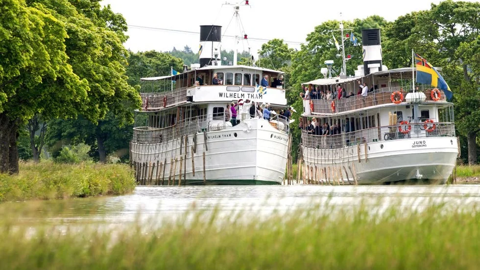 Kanalbåtarna Wilhelm Tham från 1912 och Juno från 1874 har fått vila under pandemin. Men i sommar blir det åter full trafik.