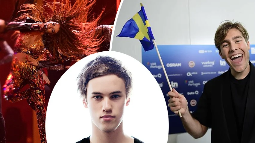 LISSABON 2018-05-11
Favorittippade Eleni Foureira från Cypern framför sitt bidrag Fuego under fredagens första genrep inför lördagens final i Eurovision Song Contest på Altice Arena i Lissabon.
Foto: Stina Stjernkvist / TT kod 11610