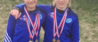 Södra Vi-duons succé – fem medaljer på fem starter