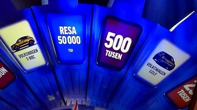 Miljonhjulet stannade på resor 50 000 kronor, som Mona Engström från Hultsfred vann.