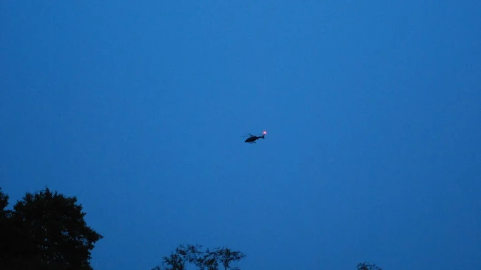 Polisen satte in helikoptrar i sökandet efter den försvunne 20-åringen.