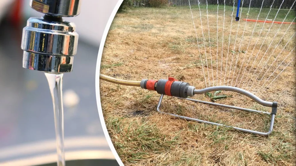 Vattna inte växterna med dricksvatten, samla upp kranvatten eller eventuellt regnvatten och använd det istället. Källa: Livsmedelsverket och krisinformation.se.