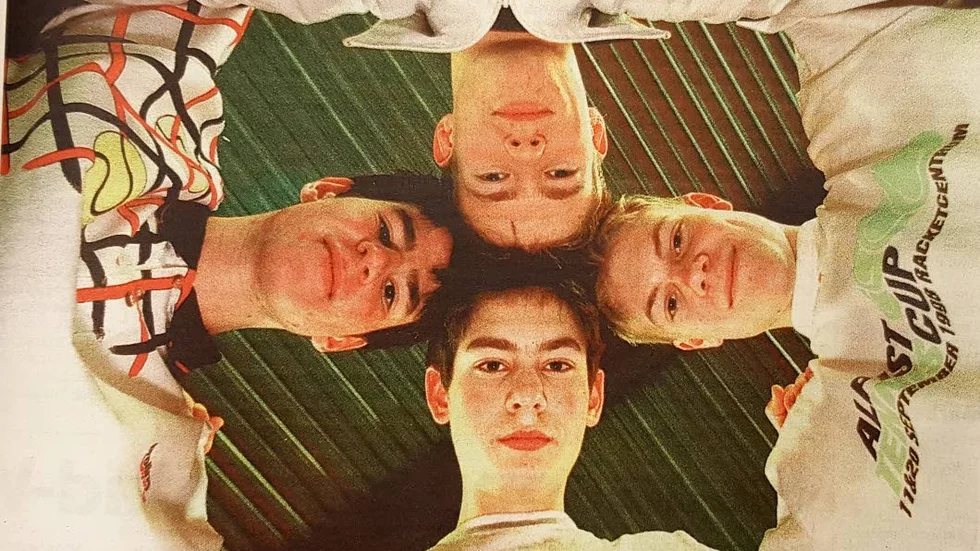 Martin Axén, Johan Orrenius, Christian Johansson och Johannes Svensson var ett bra juniorlag för Motala TK 1999.