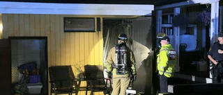 Brand i byggbod