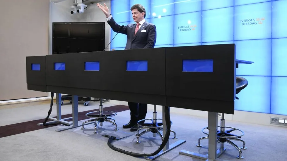 Talmannen Andreas Norlén konstaterade på fredagens presskonferens att väljarna vill se resultat.