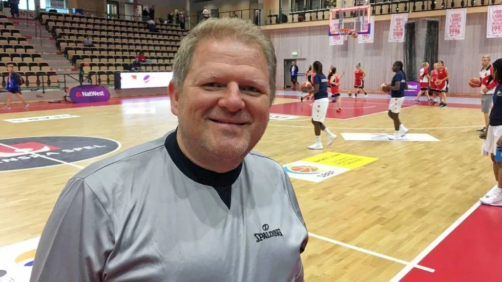 Kari Hyvönen, ordförande i Motala Basket och ansvarig för den nystartade turneringen i Motala.