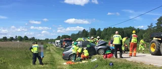 Bilisten anmäld för trafikbrott efter olyckan