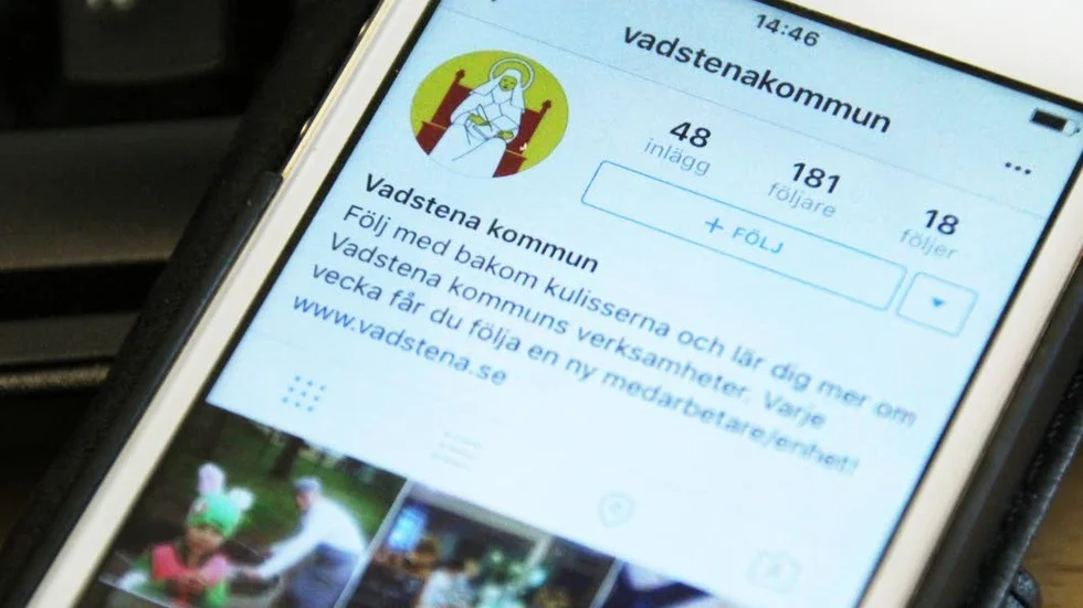 Vadstena kommun vill synas mer på sociala medier.