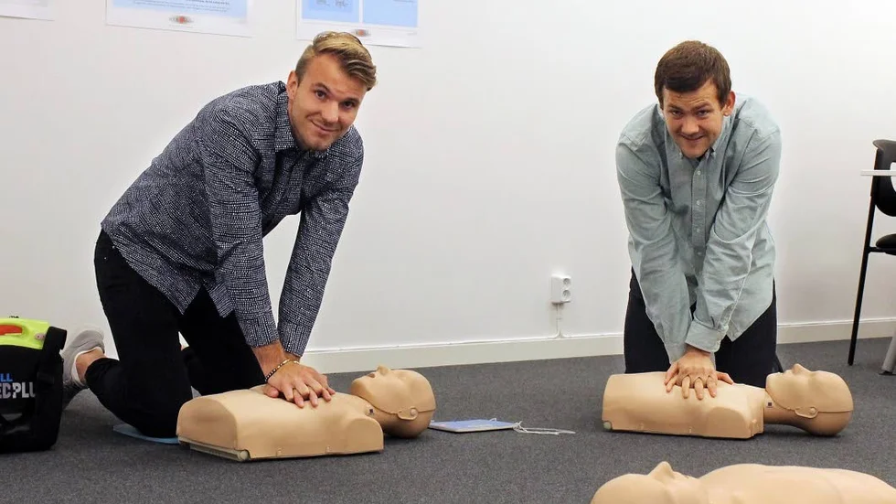 Satsning. Patrik Ullman och Max Knutsson sätter hjärtat i fokus i nya verksamheten.