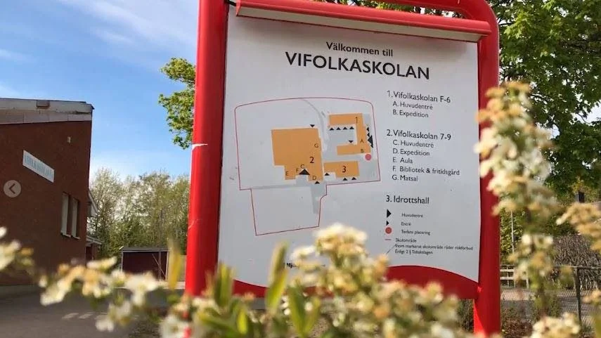 Vifolkaskolan var en av två platser som drabbades av inbrott under onsdagsnatten.