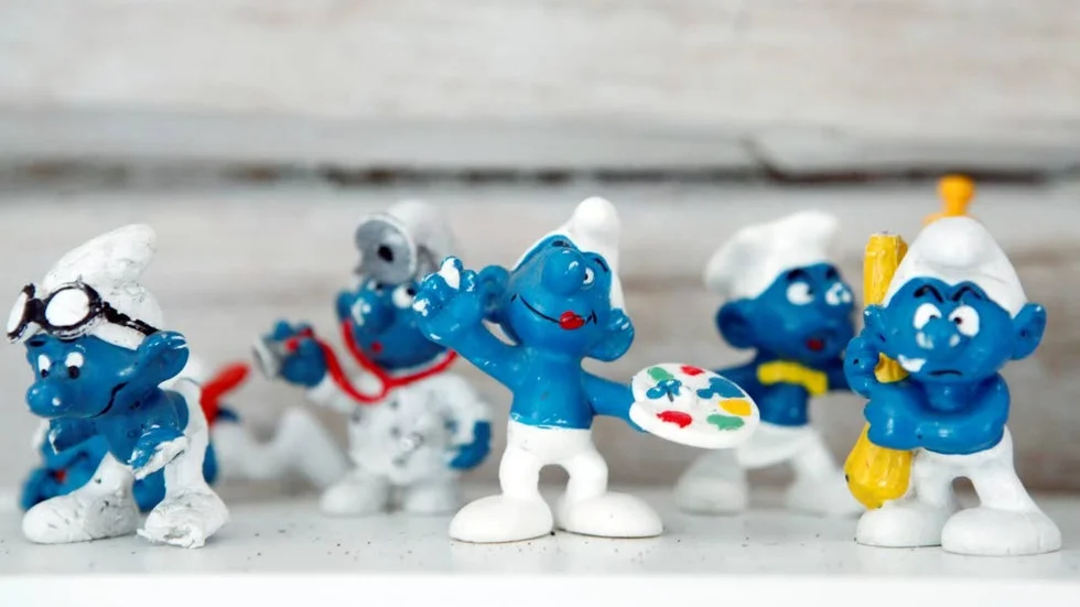 Smurfar är några av de prylar som under senaste året ökat i försäljning.