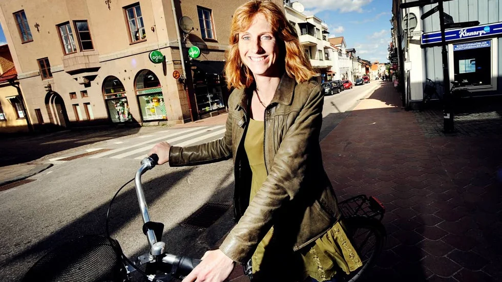 Annika Boman, Västervik framåt, är en av många som jobbade hårt för utmärkelsen Årets stadskärna 2017.