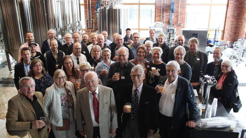 ett 40-tal bryggmästare från olika bryggerier i Sverige samlades i helgen på Åbro Bryggeri i Vimmerby för årsmöte i Sveriges Bryggmästare Förening.