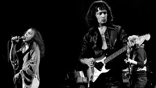Klassiska Rainbow. Ritchie Blackmore och Ronnie James Dio 1977.