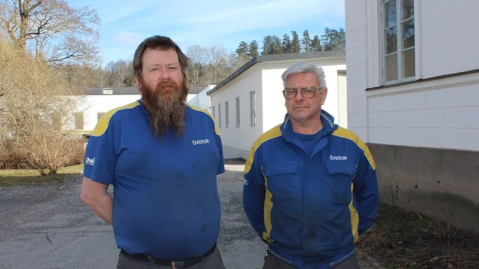 Klubbordförande Magnus Gustavsson och förhandlare Thomas Nordström.