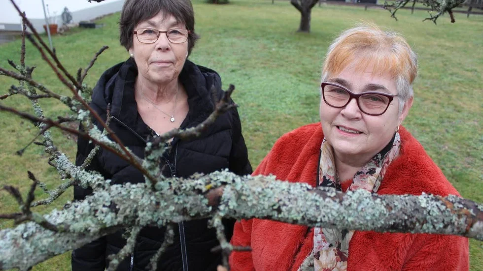 Gull-Britt Karlsson och Margareta Ståhlgren Svensson i Målilla Trädgårdsförening som med all sannolikhet läggs ner vid årsmötet.