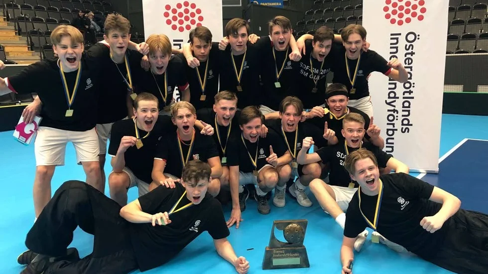 Östergötland, med Rimforsas målvakt Victor Brolin i en av huvudrollerna, vann SM-guld i söndags.